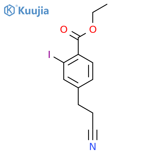 Ethyl 4-(2-cyanoethyl)-2-iodobenzoate structure