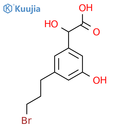 3-(3-Bromopropyl)-5-hydroxymandelic acid structure