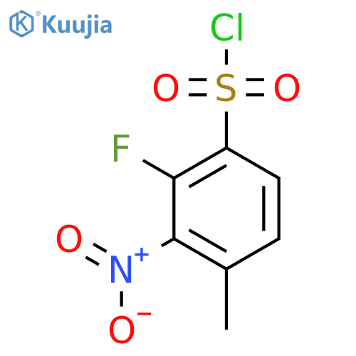 2-Fluoro-4-methyl-3-nitrobenzenesulfonyl chloride structure