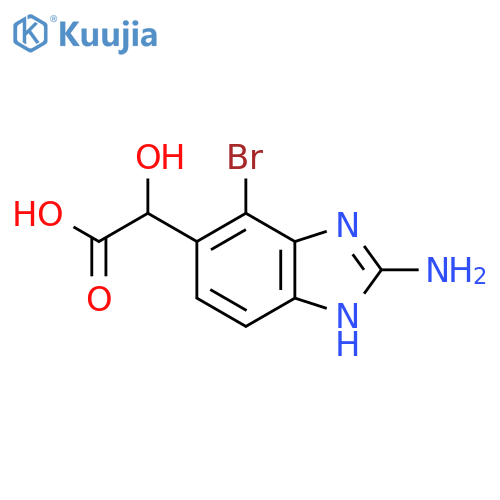 2-(2-Amino-4-bromo-1H-benzo[d]imidazol-5-yl)-2-hydroxyacetic acid structure