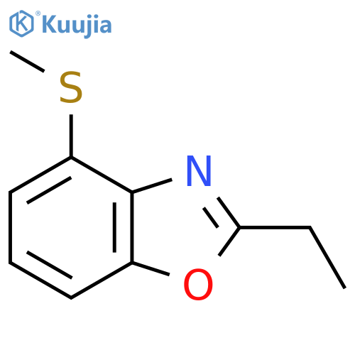 2-Ethyl-4-(methylthio)benzo[d]oxazole structure