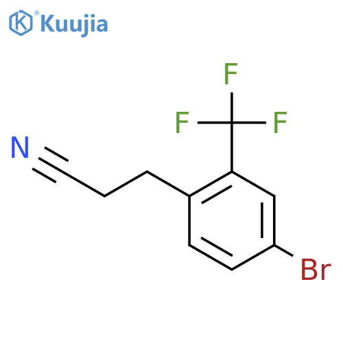 3-(4-Bromo-2-(trifluoromethyl)phenyl)propanenitrile structure