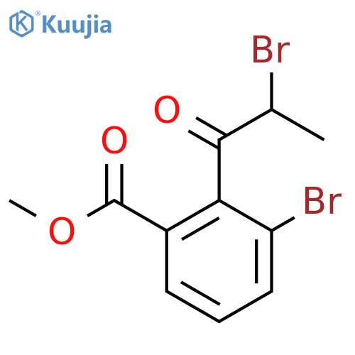 Methyl 3-bromo-2-(2-bromopropanoyl)benzoate structure