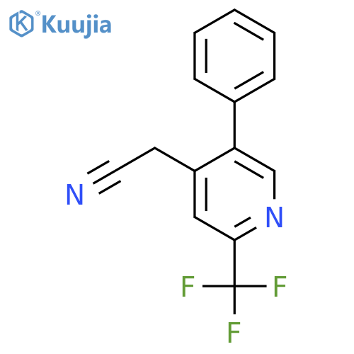 5-Phenyl-2-(trifluoromethyl)pyridine-4-acetonitrile structure