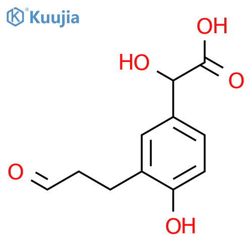 4-Hydroxy-3-(3-oxopropyl)mandelic acid structure