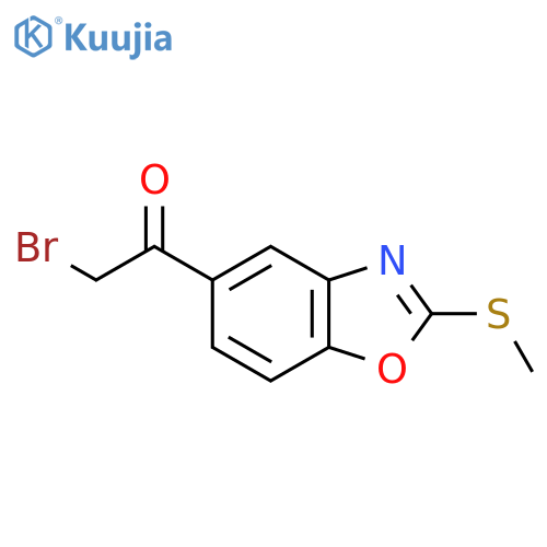 5-(2-Bromoacetyl)-2-(methylthio)benzo[d]oxazole structure