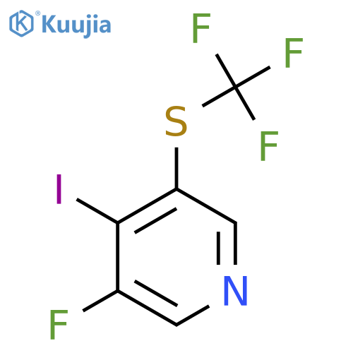 3-Fluoro-4-iodo-5-(trifluoromethylthio)pyridine structure
