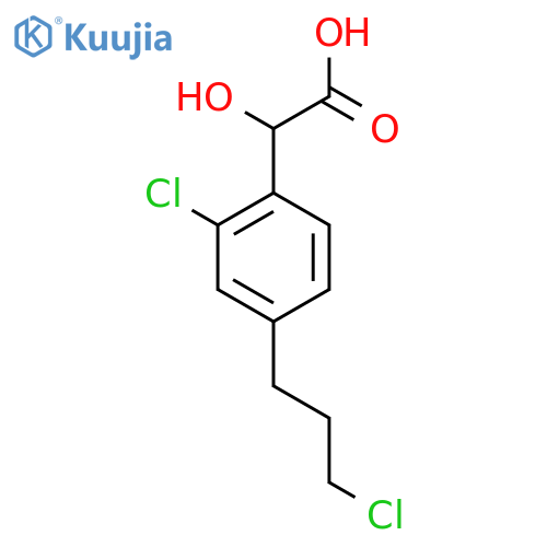 2-Chloro-4-(3-chloropropyl)mandelic acid structure
