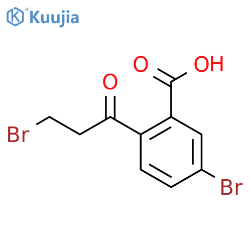 5-Bromo-2-(3-bromopropanoyl)benzoic acid structure