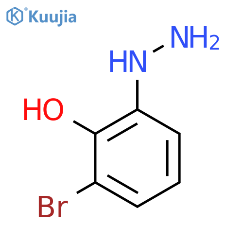 3-Bromo-2-hydroxyphenylhydrazine structure