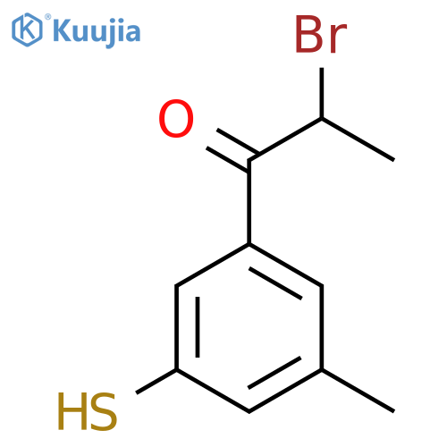 3-(2-Bromopropanoyl)-5-methylthiophenol structure