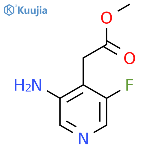 Methyl 3-amino-5-fluoropyridine-4-acetate structure