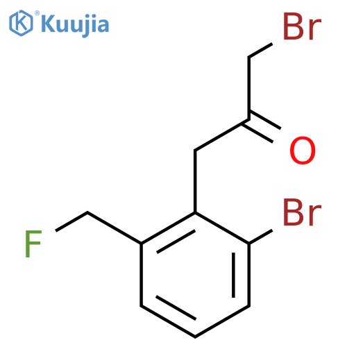 1-Bromo-3-(2-bromo-6-(fluoromethyl)phenyl)propan-2-one structure