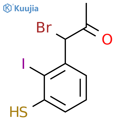 1-Bromo-1-(2-iodo-3-mercaptophenyl)propan-2-one structure