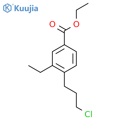 Ethyl 4-(3-chloropropyl)-3-ethylbenzoate structure