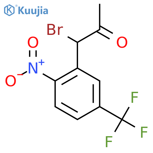 1-Bromo-1-(2-nitro-5-(trifluoromethyl)phenyl)propan-2-one structure