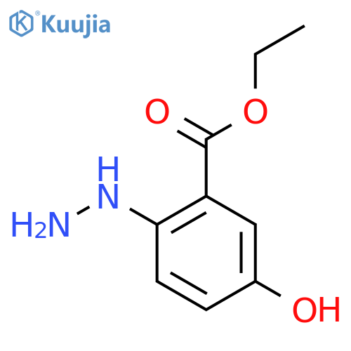 Ethyl 2-hydrazinyl-5-hydroxybenzoate structure