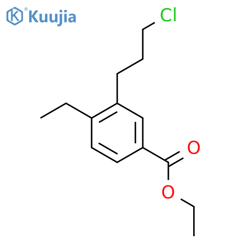 Ethyl 3-(3-chloropropyl)-4-ethylbenzoate structure