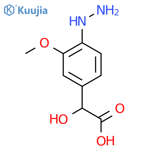 4-Hydrazinyl-3-methoxymandelic acid structure