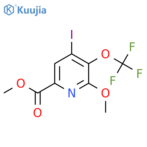 Methyl 4-iodo-2-methoxy-3-(trifluoromethoxy)pyridine-6-carboxylate structure