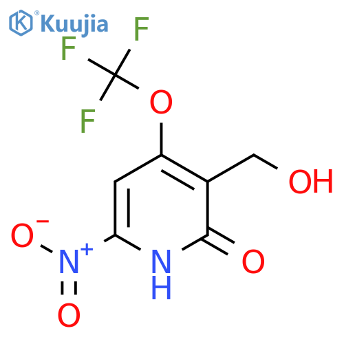2-Hydroxy-6-nitro-4-(trifluoromethoxy)pyridine-3-methanol structure