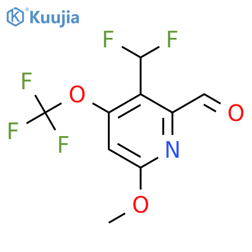 3-(Difluoromethyl)-6-methoxy-4-(trifluoromethoxy)pyridine-2-carboxaldehyde structure