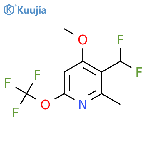 3-(Difluoromethyl)-4-methoxy-2-methyl-6-(trifluoromethoxy)pyridine structure