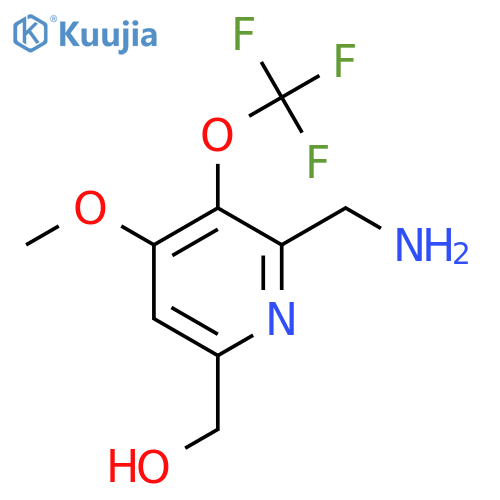 2-(Aminomethyl)-4-methoxy-3-(trifluoromethoxy)pyridine-6-methanol structure