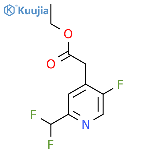 Ethyl 2-(difluoromethyl)-5-fluoropyridine-4-acetate structure