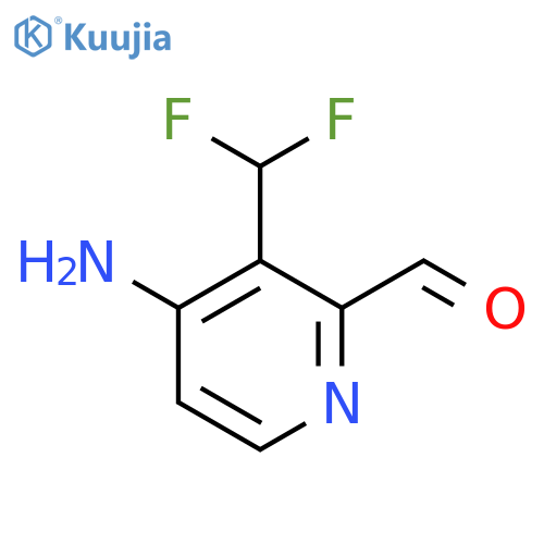 4-Amino-3-(difluoromethyl)pyridine-2-carboxaldehyde structure