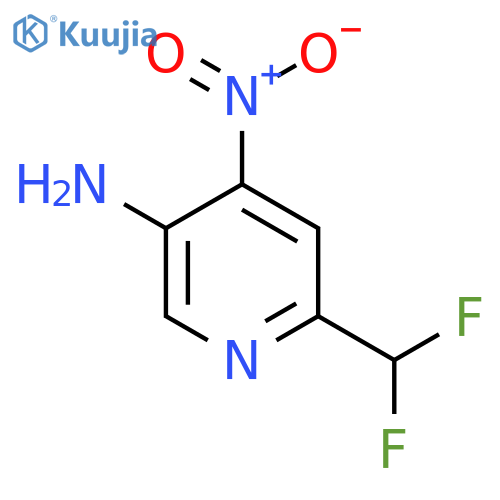 5-Amino-2-(difluoromethyl)-4-nitropyridine structure