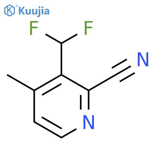 2-Cyano-3-(difluoromethyl)-4-methylpyridine structure