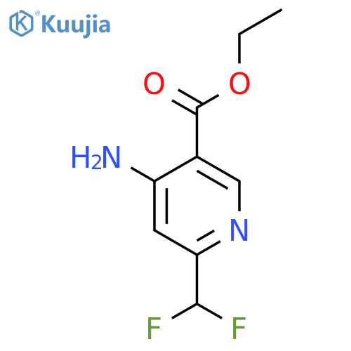 Ethyl 4-amino-2-(difluoromethyl)pyridine-5-carboxylate structure