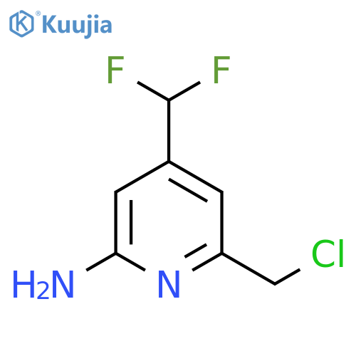 2-Amino-6-(chloromethyl)-4-(difluoromethyl)pyridine structure