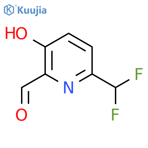 6-(Difluoromethyl)-3-hydroxypyridine-2-carboxaldehyde structure