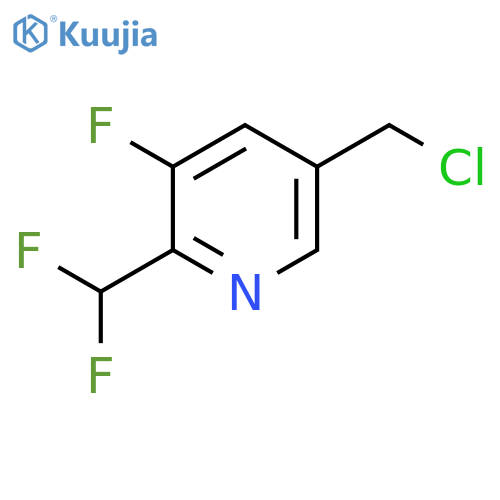 5-(Chloromethyl)-2-(difluoromethyl)-3-fluoropyridine structure