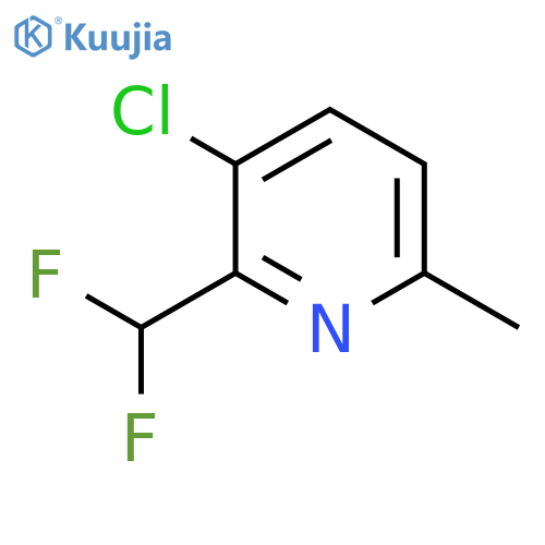 3-Chloro-2-(difluoromethyl)-6-methylpyridine structure