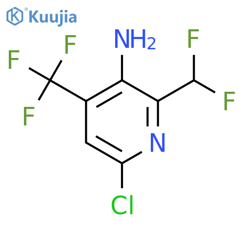 3-Amino-6-chloro-2-(difluoromethyl)-4-(trifluoromethyl)pyridine structure