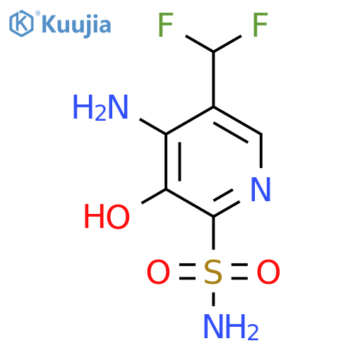 4-Amino-5-(difluoromethyl)-3-hydroxypyridine-2-sulfonamide structure