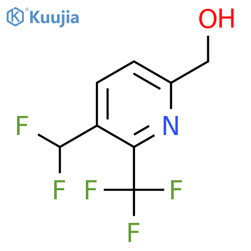 3-(Difluoromethyl)-2-(trifluoromethyl)pyridine-6-methanol structure
