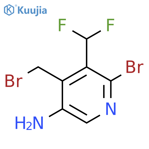 5-Amino-2-bromo-4-(bromomethyl)-3-(difluoromethyl)pyridine structure
