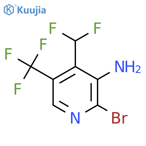 3-Amino-2-bromo-4-(difluoromethyl)-5-(trifluoromethyl)pyridine structure