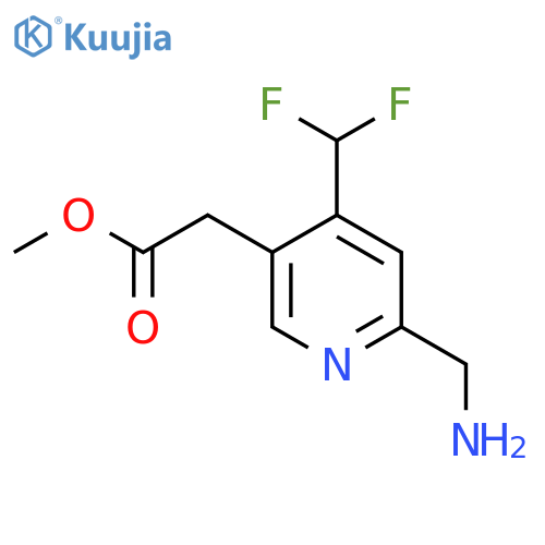 Methyl 2-(aminomethyl)-4-(difluoromethyl)pyridine-5-acetate structure