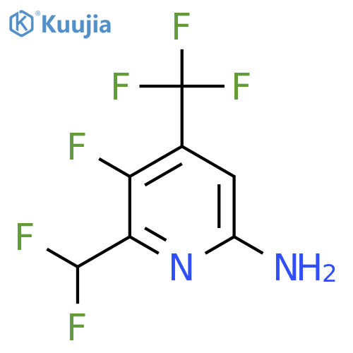 6-Amino-2-(difluoromethyl)-3-fluoro-4-(trifluoromethyl)pyridine structure
