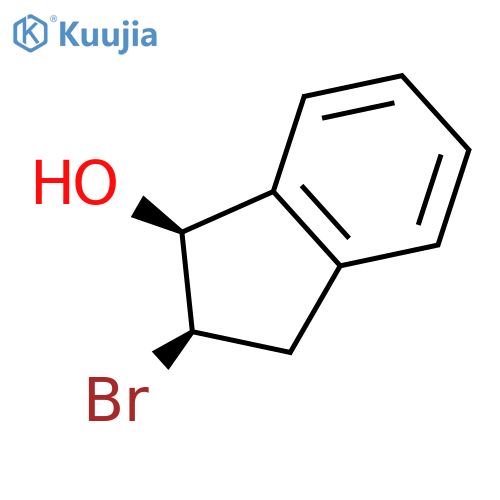 rac-(1R,2S)-2-bromo-2,3-dihydro-1H-inden-1-ol structure