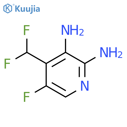 2,3-Diamino-4-(difluoromethyl)-5-fluoropyridine structure