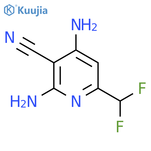 3-Cyano-2,4-diamino-6-(difluoromethyl)pyridine structure