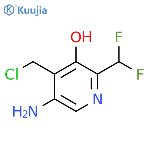 5-Amino-4-(chloromethyl)-2-(difluoromethyl)-3-hydroxypyridine structure