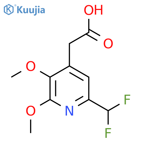 6-(Difluoromethyl)-2,3-dimethoxypyridine-4-acetic acid structure