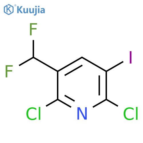 2,6-Dichloro-3-(difluoromethyl)-5-iodopyridine structure